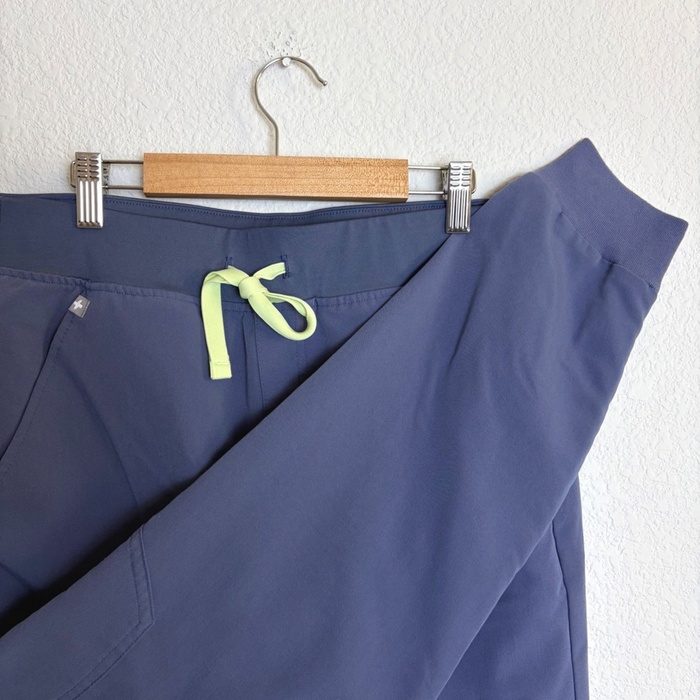 FIGS Zamora Jogger Scrub Pants Womens Small Petite Blue Gray W18SW2005P FIONx